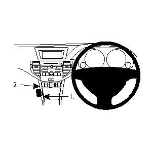 ClicOn No Holes Dash Mount for Honda Accord 09-12