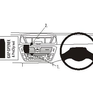 ClicOn No Holes Dash Mount for Citroen C4 Grand Picasso 07-13