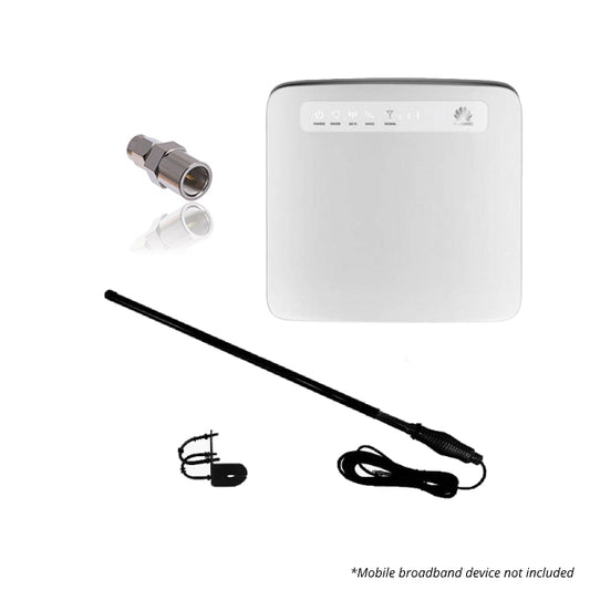Optus 4G LTE WiFi Router Patch Lead & Bullbar Mount Antenna Bundle