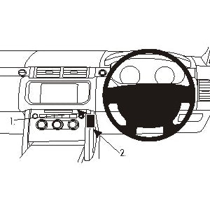 ClicOn No Holes Dash Mount for Land Rover Range Rover 13-14