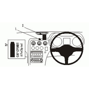 ClicOn No Holes Dash Mount for Alfa Romeo 159 06-13