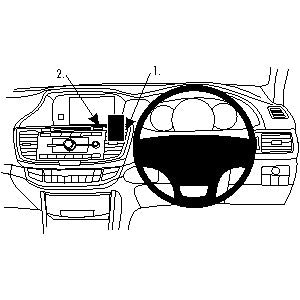 ClicOn No Holes Dash Mount for Honda Accord 13-14