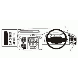 ClicOn No Holes Dash Mount for Ford Transit 00-06