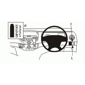 ClicOn No Holes Dash Mount for Honda Odyssey 05-07