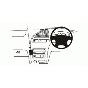 ClicOn No Holes Dash Mount for Hyundai Elantra 01-03
