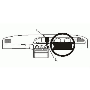 ClicOn No Holes Dash Mount for Ford Mondeo 93-96