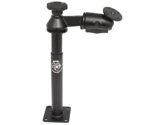 RAM Tele-Pole with 8&9 Poles Single Swing Arm & Round Plate (RAM-VP-SW2-89)