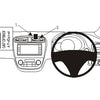 ClicOn No Holes Dash Mount for Mitsubishi Mirage 13-14