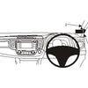 ClicOn No Holes Dash Mount for Toyota RAV 4 13-18