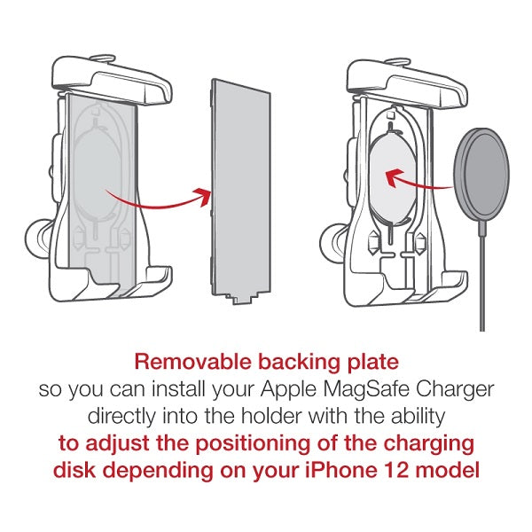 RAM® Quick-Grip™ Holder with Ball for Apple MagSafe Compatible Phones (RAM-HOL-UN15WBU)