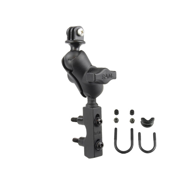 RAM® Motorcycle Brake/Clutch Reservoir Base with Action Camera Mount (RAM-B-174-A-GOP1U)