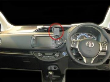ClicOn No Holes Dash Mount for Toyota Yaris Sedan 15-15
