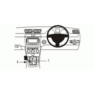 ClicOn No Holes Dash Mount for Volkswagen Passat CC 09-14