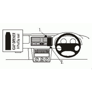 ClicOn No Holes Dash Mount for Volkswagen Bora 98-05