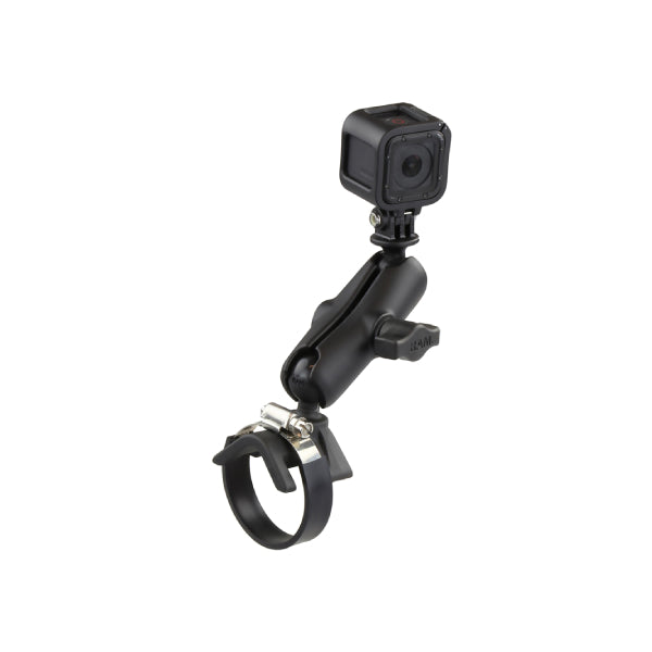 RAM® Strap Clamp Mount with Universal Action Camera Adapter (RAM-B-108-GOP1U)