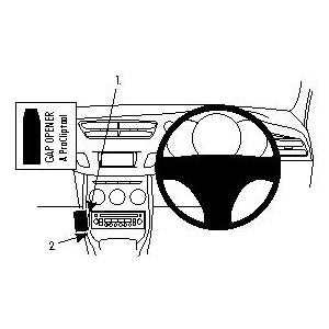 ClicOn No Holes Dash Mount for Citroen DS3 10-14