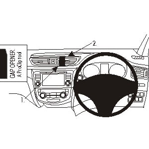 ClicOn No Holes Dash Mount for Nissan Qashqai 14-14