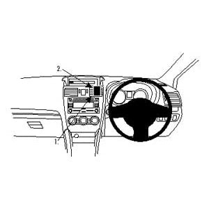 ClicOn No Holes Dash Mount for Subaru Forester 13-14