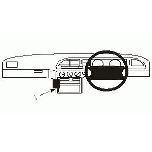 ClicOn No Holes Dash Mount for Ford Mondeo 93-96