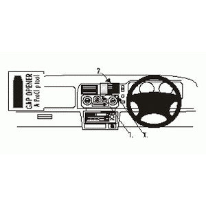 ClicOn No Holes Dash Mount for Mitsubishi Challenger 01-06