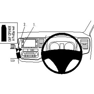 ClicOn No Holes Dash Mount for Mitsubishi Outlander 13-17