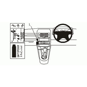 ClicOn No Holes Dash Mount for Audi A2 01-05
