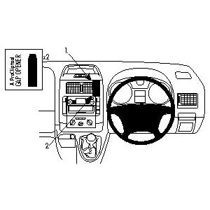 ClicOn No Holes Dash Mount for Fiat Scudo 07-14