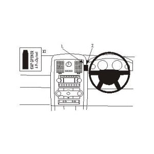 ClicOn No Holes Dash Mount for Chrysler 300C Sedan/Touring 05-10