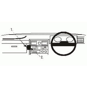 ClicOn No Holes Dash Mount for Nissan Patrol 95-97