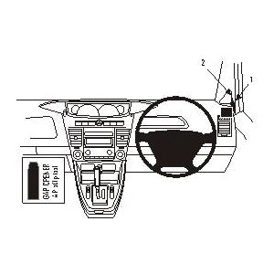 ClicOn No Holes Dash Mount for SsangYong Stavic 06-09