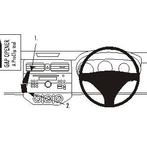 ClicOn No Holes Dash Mount for Suzuki Swift 05-10