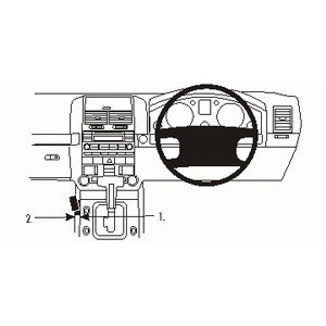 ClicOn No Holes Dash Mount for Volkswagen Touareg 03-09