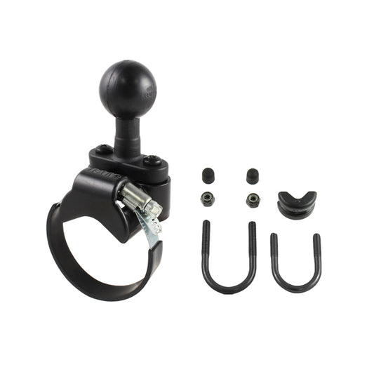 RAM Rail Base with Zinc Coated U-Bolt ATV/UTV Strap & Ball for Rails (RAM-231Z-2U)