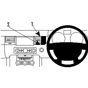 ClicOn No Holes Dash Mount for Land Rover Range Rover Sport 10-13