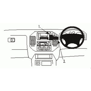 ClicOn No Holes Dash Mount for Mitsubishi Pajero 00-06