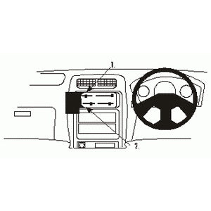 ClicOn No Holes Dash Mount for Daihatsu Terios DX SX 98-00