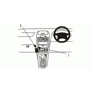 ClicOn No Holes Dash Mount for Nissan Maxima 00-03