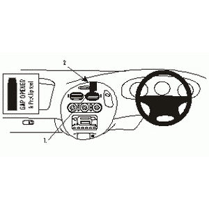 ClicOn No Holes Dash Mount for Ford Falcon AU 98-00