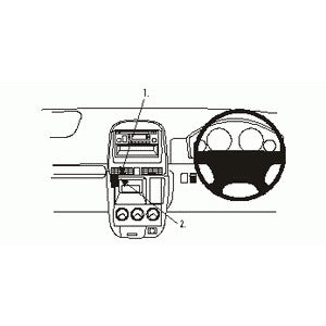 ClicOn No Holes Dash Mount for Honda CR-V 02-06