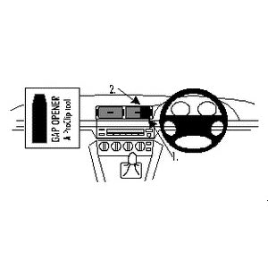 ClicOn No Holes Dash Mount for BMW 5 Series M5 E39 96-03