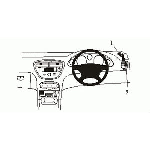 ClicOn No Holes Dash Mount for Peugeot 607 01-10