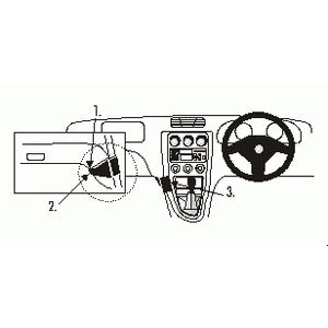 ClicOn No Holes Dash Mount for Alfa Romeo 156 98-02