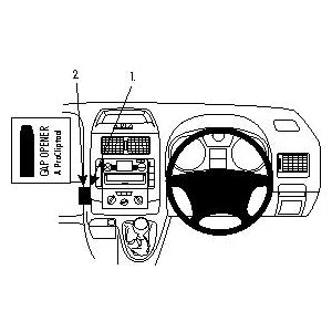 ClicOn No Holes Dash Mount for Fiat Scudo 07-14