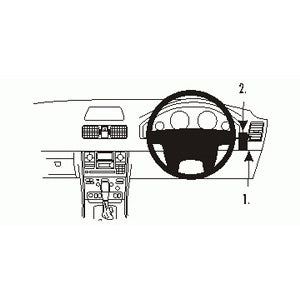 ClicOn No Holes Dash Mount for Volvo XC90 02-14