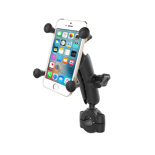 RAM Torque Handlebar with 1" Ball Medium Arm and RAM® X-Grip® for Phones (RAM-B-408-75-1-UN7U)