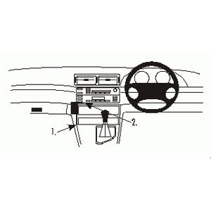 ClicOn No Holes Dash Mount for BMW 3 Series M3 E46 98-04