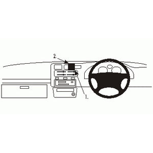 ClicOn No Holes Dash Mount for Toyota RAV 4 94-00