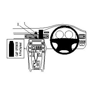 ClicOn No Holes Dash Mount for Volvo XC70 08-11