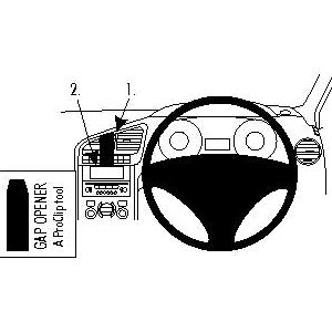 ClicOn No Holes Dash Mount for Peugeot 5008 10-14