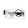 ClicOn No Holes Dash Mount for Toyota Corolla 02-07